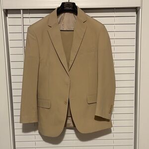 Men's Tan Blazer - Classic Single-Breasted Sport Coat 38s Tailored to 32/30
